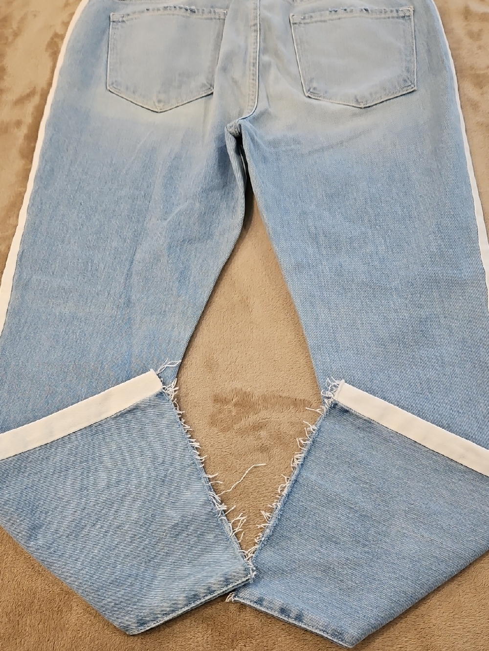 Frame NWT Le Crop Mini Boot Jeans Color Block Olin Sz 31 - Picture 9 of 9